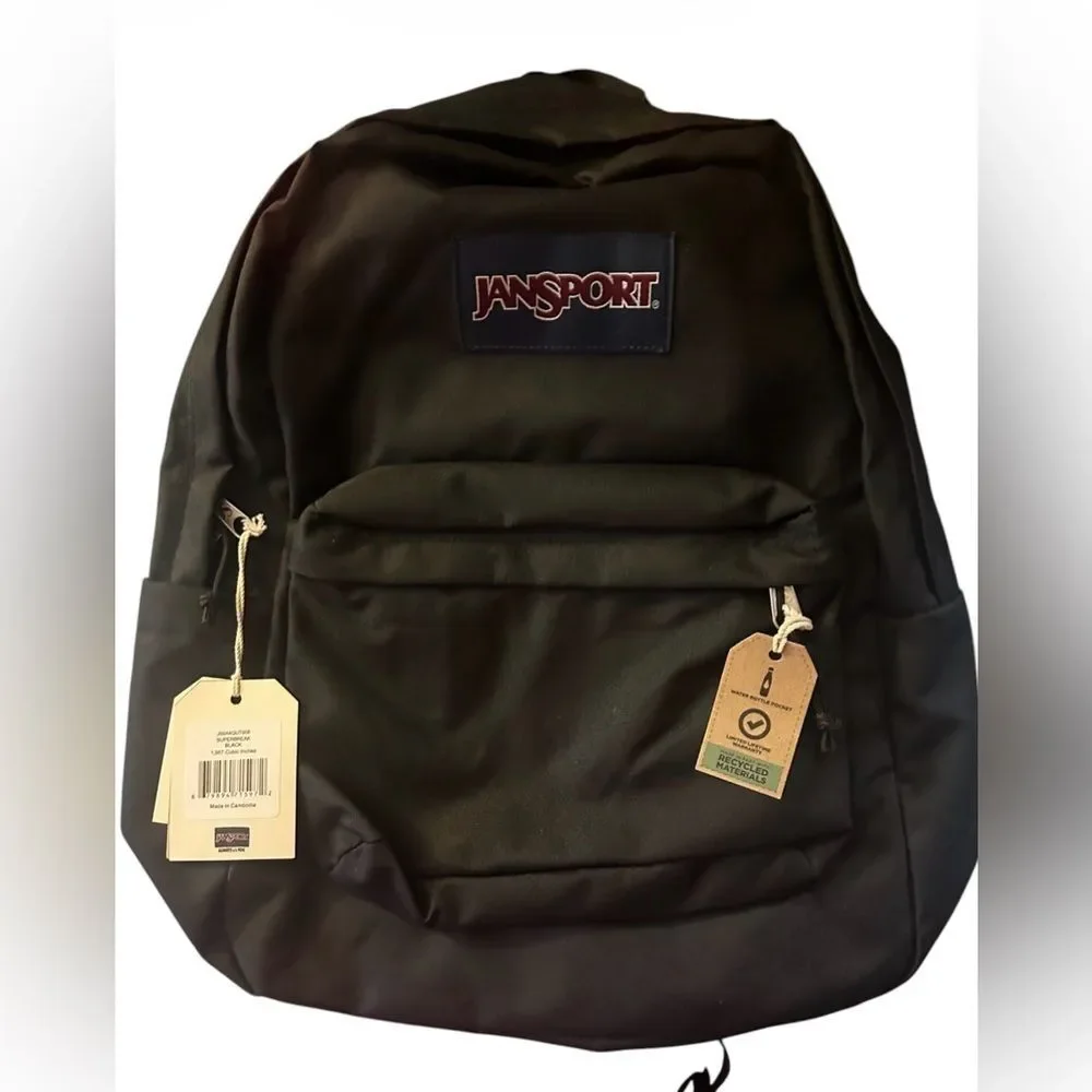 Jansport Black Everyday Backpack with Front Pocket